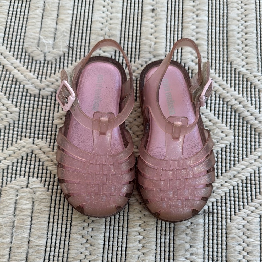 Mini Melissa Pink jelly Sandals